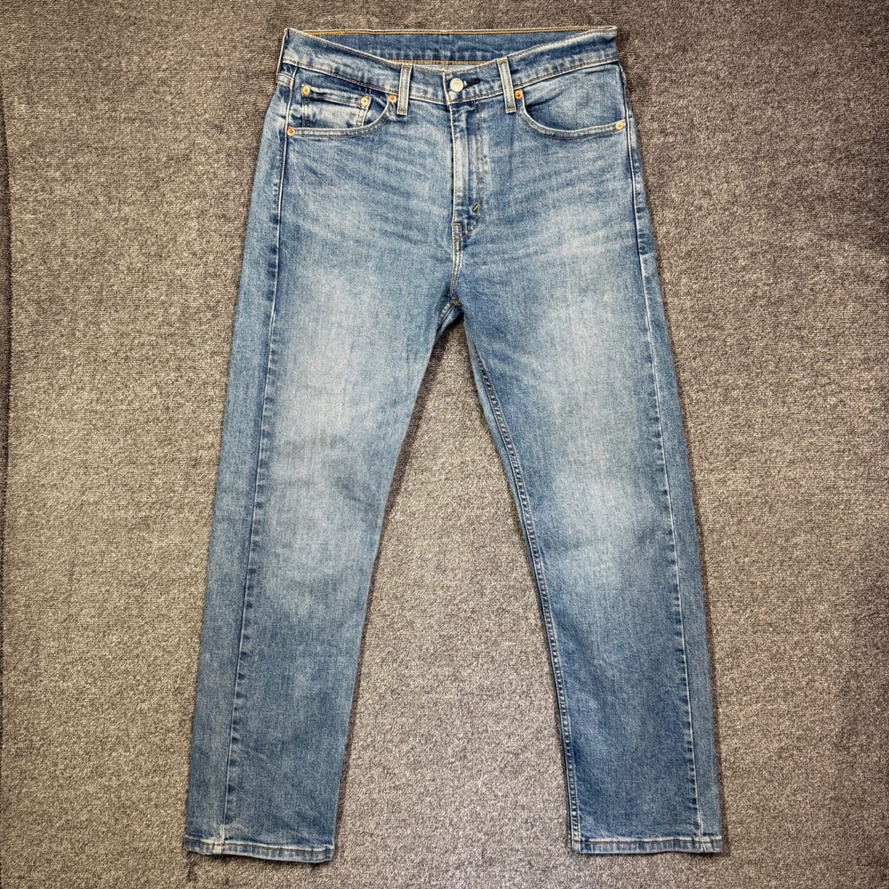 Levi's 505 Jeans Mens 32x30 Regular Fit Straight Leg Medium Wash Blue Denim